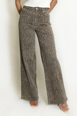 Animal Print Dad Fit Jeans