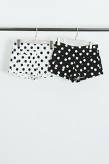Polka Dot Low Rise Mini Shorts