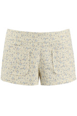 Vintage Floral Low Rise Mini Shorts