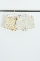 Vintage Floral Low Rise Mini Shorts