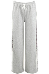 Side Leopard Striped Panel Joggers