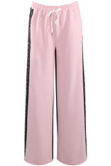 Side Leopard Striped Panel Joggers
