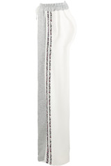 Side Leopard Striped Panel Joggers