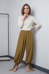 Cuffed Harem Trousers