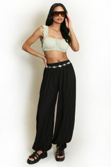Cuffed Harem Trousers