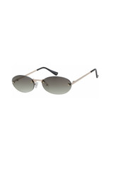 Rimless Oval Sunglasses