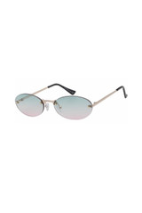 Rimless Oval Sunglasses