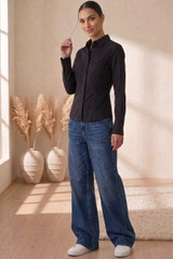 Tie Back Cotton Shirt 