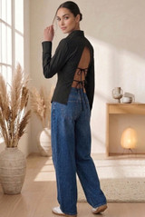 Tie Back Cotton Shirt 