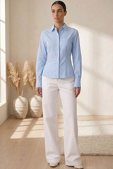 Tie Back Cotton Shirt 