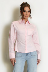 Tie Back Cotton Shirt 