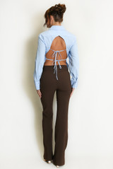 Tie Back Cotton Shirt 