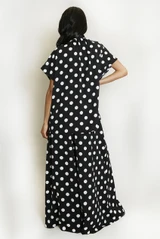 Pussy Bow Polka Dot Blouse and Trouser Set