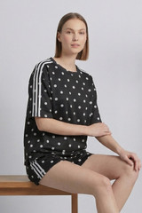 Polka Dot Side stripe Top and Shorts Set