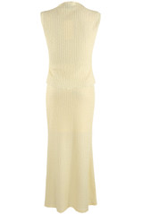 Waffle Texture Top & Maxi Skirt Set