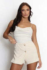 Drape Cowl Neck Bodysuit - 9 Colours