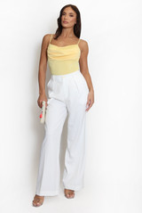 Drape Cowl Neck Bodysuit - 9 Colours