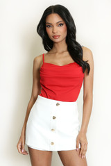 Drape Cowl Neck Bodysuit - 9 Colours