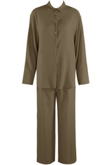 Loose Fit Blouse And Drawstring Trouser Set