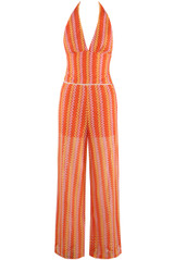 Zig Zag Halter Neck Top and Trouser Set