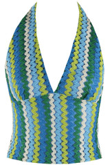 Zig Zag Halter Neck Top
