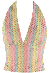 Zig Zag Halter Neck Top