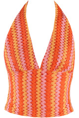 Zig Zag Halter Neck Top