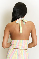 Zig Zag Halter Neck Top