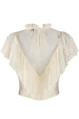 Lace Sleeveless Frill Top