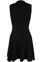 Sleeveless Textured Skater Dress