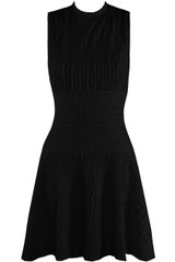 Sleeveless Textured Skater Dress