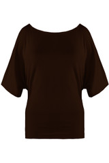 Wide Neck Ruched Top