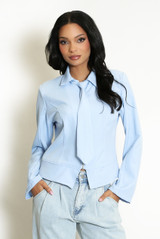 Fitted Shirt With Tie