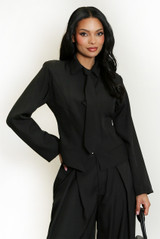 Fitted Shirt With Tie