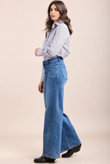 Large Wide Leg Denim Jeans