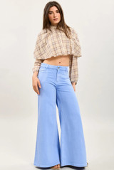 Large Wide Leg Denim Jeans