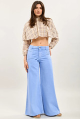 Large Wide Leg Denim Jeans