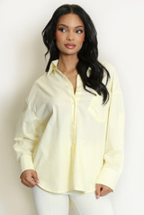 Cut Out Bow Back Shirt