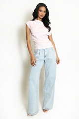 Polka Dots Ruched Blouse