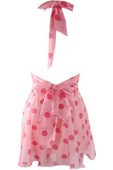 Polka Dot Halter Mini Dress