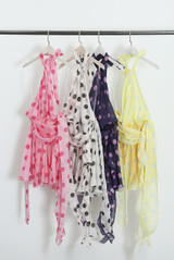 Polka Dot Halter Mini Dress