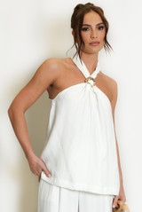 Buckle Halter Top