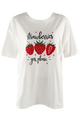 Strawberry Motif Tee