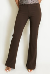 Double Button Flare Trousers