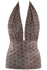 Polka Dot Halter Neck Top