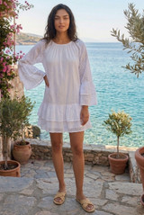 Anglaise Frill Detail Shift Dress