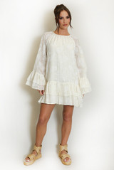 Anglaise Frill Detail Shift Dress
