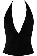 Textured Halter Neck Top