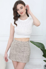 Animal Print Mini Skirt