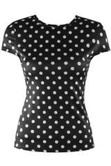 Polka Dot Cap Sleeve Top